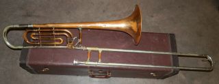 Vintage 1957 Olds Recording F Attachment Trombone Fluted Slides Noreserve