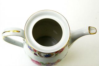 Gorgeous 2 Pc Dresden Teapot & Cream Jug