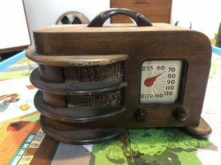 Vintage Antique Wooden Tube Radio Farm Fresh Rca General Electric