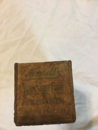 Vintage 5 Lb.  Wooden cheese Box John Morrell Ottumwa Iowa 3