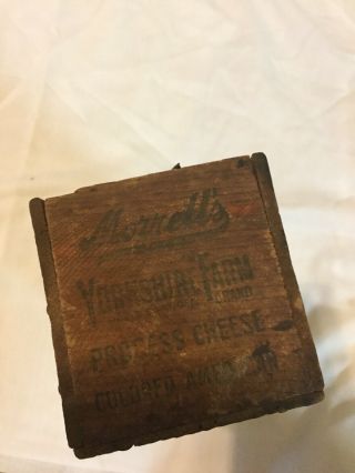 Vintage 5 Lb.  Wooden cheese Box John Morrell Ottumwa Iowa 4