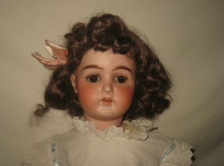 Antique German 24 " Gans & Seyfarth Bisque Socket Head Doll Md11