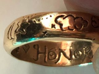 Jes Maharry 14k Gold “honor Your Dreams” Ring – Rare