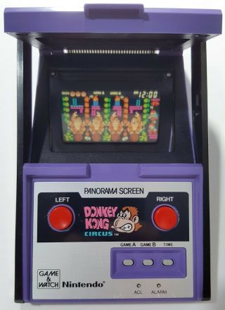 Nintendo Game & Watch Donkey Kong Circus Panorama Screen Handheld Lcd Vintage