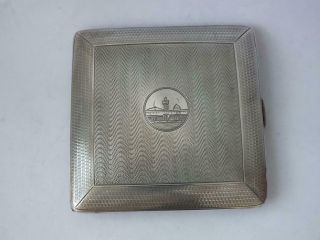 Solid Sterling Silver Cigarette Case 1922/ L 8.  5 Cm/ 153 G