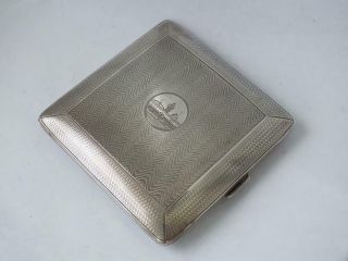 Solid Sterling Silver Cigarette Case 1922/ L 8.  5 cm/ 153 g 3