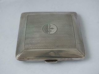 Solid Sterling Silver Cigarette Case 1922/ L 8.  5 cm/ 153 g 4