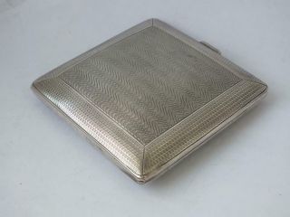 Solid Sterling Silver Cigarette Case 1922/ L 8.  5 cm/ 153 g 6