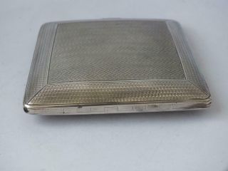 Solid Sterling Silver Cigarette Case 1922/ L 8.  5 cm/ 153 g 7