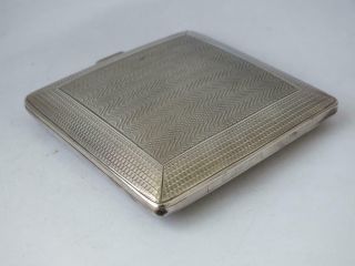 Solid Sterling Silver Cigarette Case 1922/ L 8.  5 cm/ 153 g 8