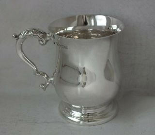 Good Solid Sterling Silver 1/2 Pint Mug// Tankard 1967/ H 9.  6 Cm/ 235 G