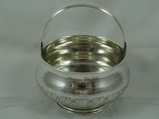 Smart,  Russian Solid Silver Sugar Bowl,  1887,  173gm