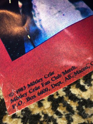 Motley Crue Shout at the Devil autographed signed vintage 1983 poster JSA 5