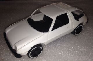 Vintage Old 70 71 72 73 74 75 76 77 78 Amc Pacer White Plastic Toy Car Gay X