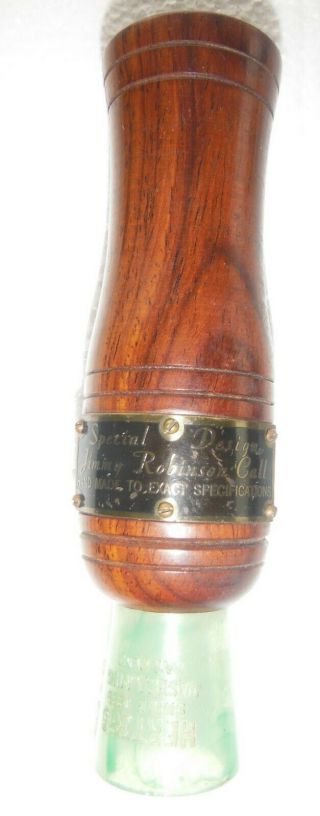 Jimmy Robinson Duck Call Made By Herters Rare