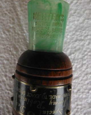 Jimmy Robinson Duck Call Made by Herters RARE 4