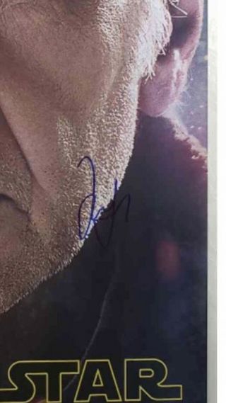 PSA SIGNED HARRISON FORD HAN SOLO STAR WARS 24x36 POSTER RARE AUTOGRAPH 2
