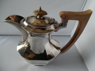 George V Silver Coffee Pot Sheffield 1932 Cooper Bros - 511 Grams