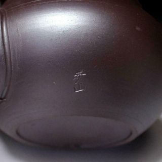 UL9: Vintage Japanese Pottery Sencha Tea Pot with wooden handle,  Banko ware 8