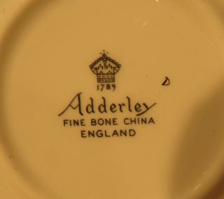 Adderley Floral Pattern 111376 Teacup & Saucer Made in England 3