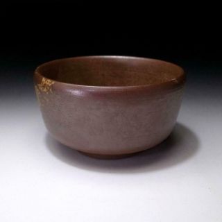 WR7: Vintage Japanese Pottery Tea bowl,  Bizen ware by Famous potter,  Toho Kimura 3