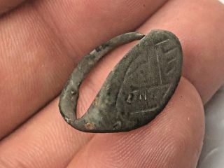 A41 Ancient Artifact Roman Viking Bronze Finger Ring 9th - 19th Century Brass