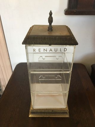 Renauld France Vintage Sunglass Display Case Brass Acrylic Retail Counter Prop 2