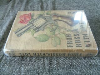 Rare 1957 1st Edition - From Russia With Love - Ian Fleming - Orig 1st State DJ 2
