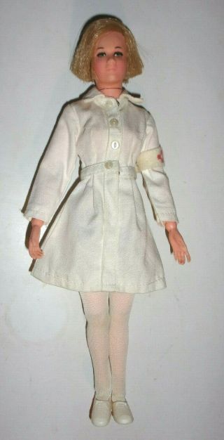 Vintage Hasbro 1967 Gi Joe Nurse Action Figure,  Uniform No Hat/accy