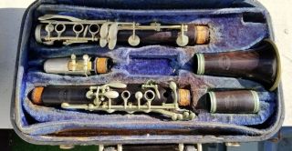 Antique Evette & Schaeffer Buffet Crampon Master Model Clarinet K6998 France