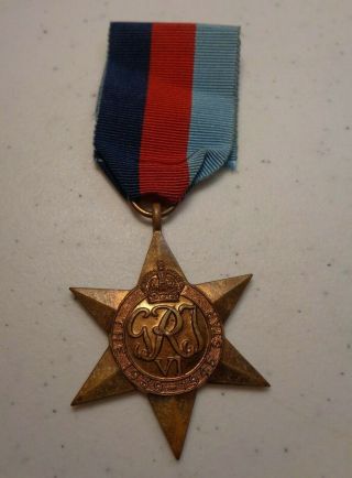 Ww2 British Campaign Medal The 1939 - 1945 Star