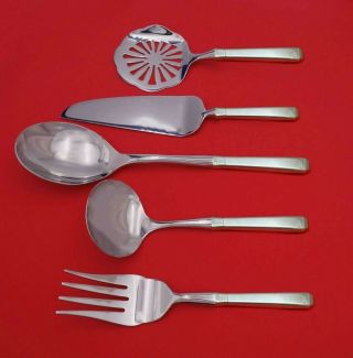 Craftsman By Towle Sterling Silver Thanksgiving Serving Set 5 - Piece Custom Made