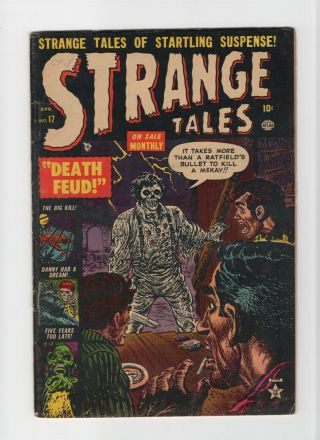 Strange Tales 17 Vintage Marvel Atlas Comic Pre - Hero Horror Golden Age 10c