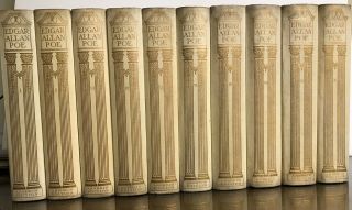 Complete Of Edgar Allan Poe.  52/500.  1902.  10 Vols.  Dust Jackets.  Rare