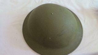 Old Military WW2 British American Dough Boy? Metal HELMET with LINER 2