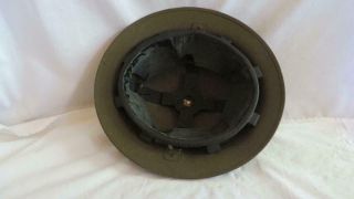 Old Military WW2 British American Dough Boy? Metal HELMET with LINER 6