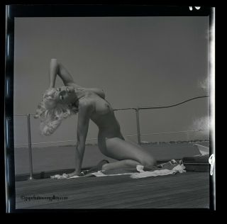 Bunny Yeager Stunning 1950s Pin - up Camera Negative Nude Betty Andrews 2
