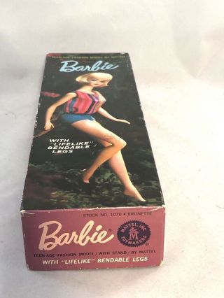 Vintage American Girl Brunette Chin Length Barbie 10