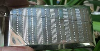 Attractive Sterling Silver Art Deco Card Case H/m 1922 B 