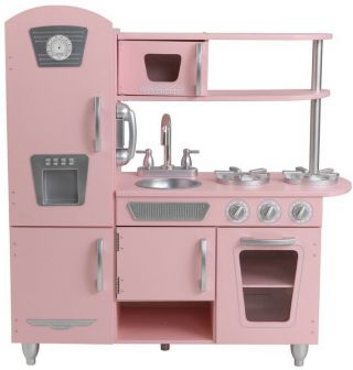 Kidkraft Pink Vintage Play Kitchen Set Kids Girl Toy Gift