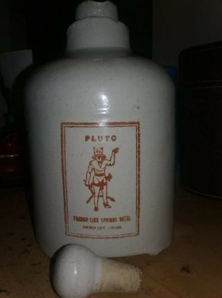 Antique pluto water crock jug French lick Springs Indiana, 7
