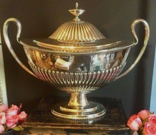 Antique English Silver Plate Tureen
