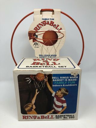 Vintage Ring - A - Bell Basketball Game 1970s,  Logan Electric Co,  Toy Nba