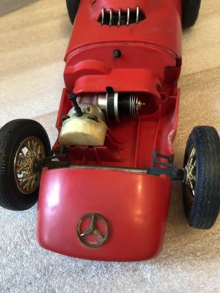 Cox Thimble Drome Mercedes Benz W - 196 Racer Vintage Tether Car 6