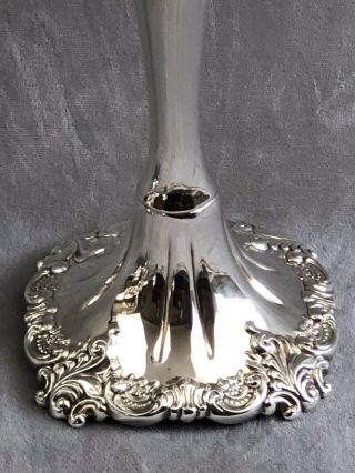 Wallace Baroque Large 4 Light Silver Plate Candelabra 712 Candle Holders 8