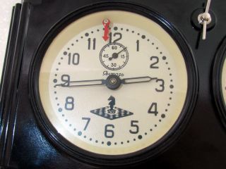 JANTAR Amber Vintage USSR Russian Tournament Plastic Black Chess Clock,  Box 5