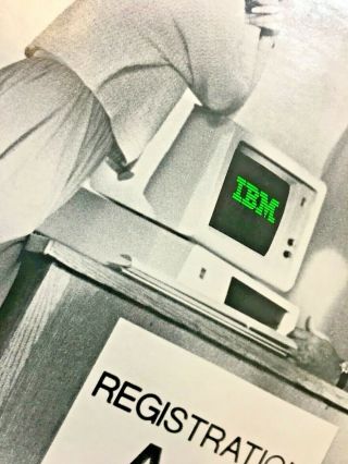 Vintage IBM Personal Computers on Campus Poster Most Likely to Succeed 8