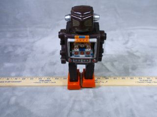 1960 Horikawa Space Robot Mr.  Zerox Tin Litho Battery Operated Made In Japan Vtg