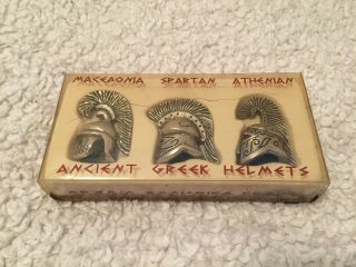 Ancient Greek Helmets (macedonia,  Spartan,  And Athenian)