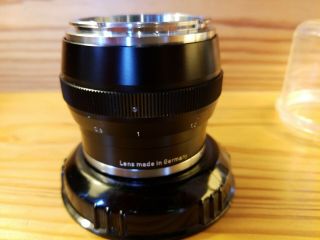 RARE ALL BLACK CARL ZEISS SONNAR 85/2 85MM F2 CONTAREX LENS GERMANY 5